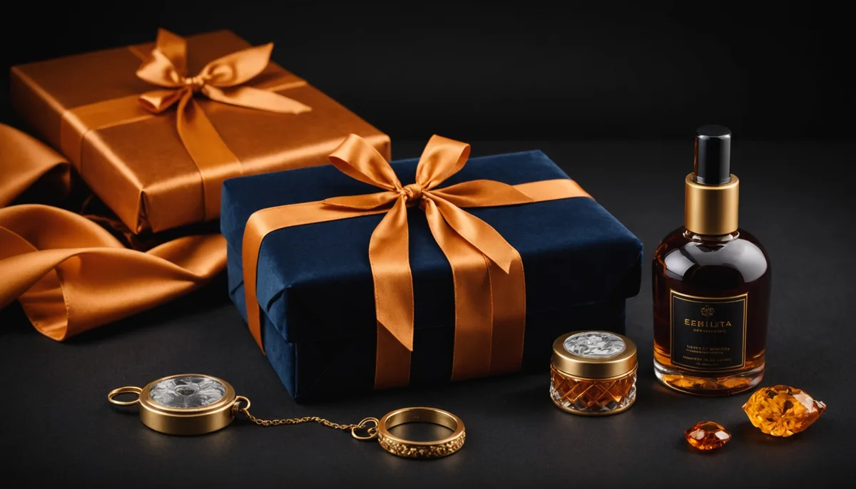 Kit presente romântico para o Dia dos Namorados com embalagem elegante